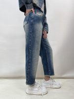 شلوار جین زنانه واید لگ آبی