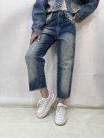 شلوار جین زنانه واید لگ آبی