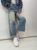 شلوار جین زنانه واید لگ آبی