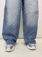 شلوار جین زنانه بالونی طرحدار گوچی