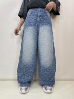 شلوار جین زنانه بالونی طرحدار گوچی
