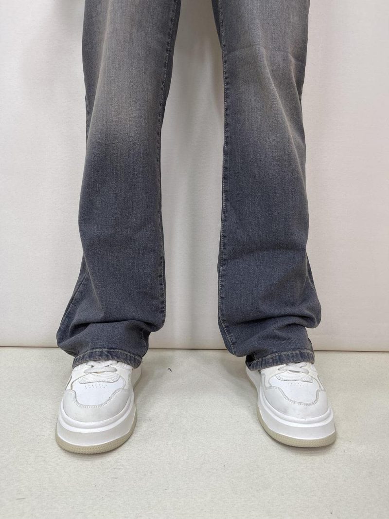 شلوار جین زنانه نیم بگ آبی سنگشور