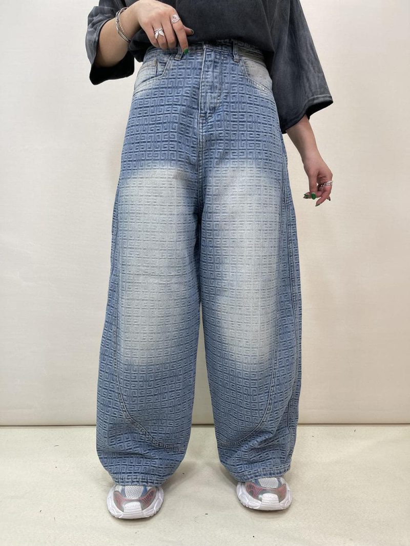 شلوار جین زنانه بالونی طرحدار ورساچه