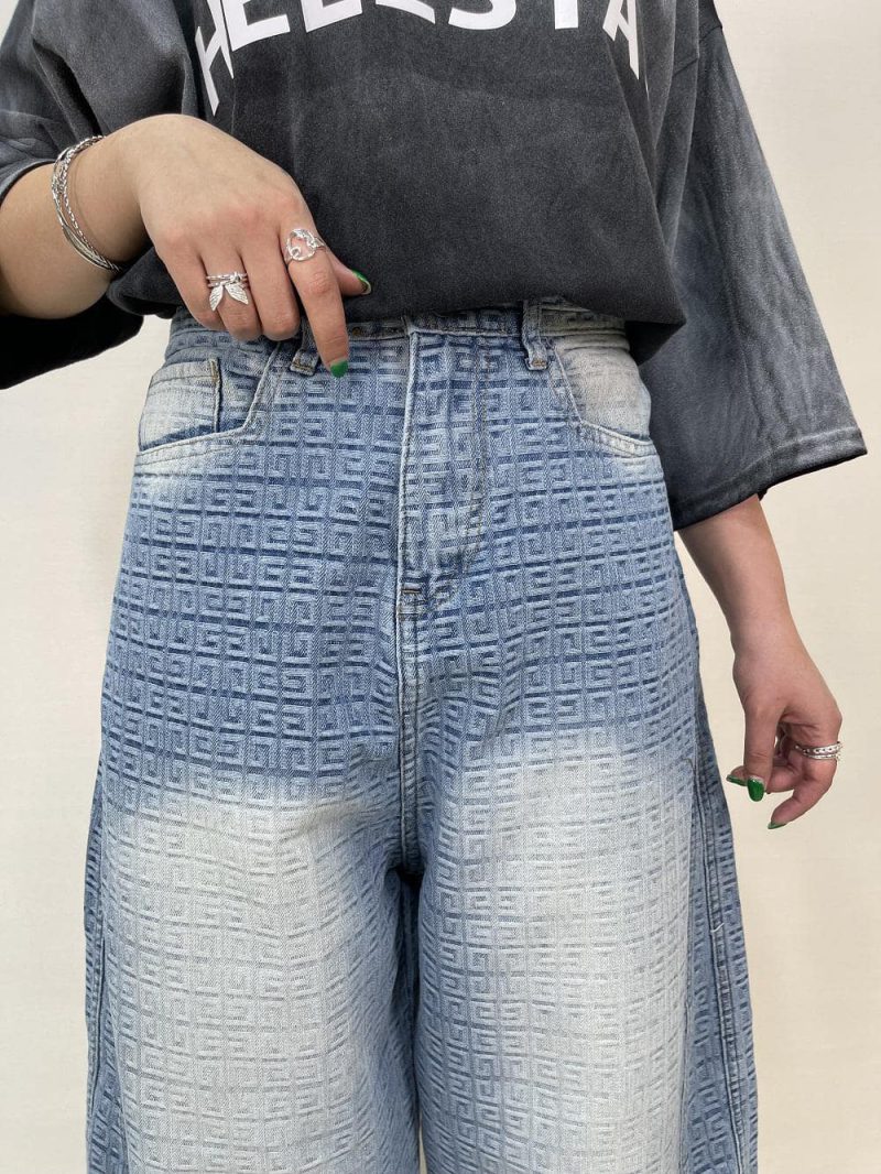 شلوار جین زنانه بالونی طرحدار ورساچه