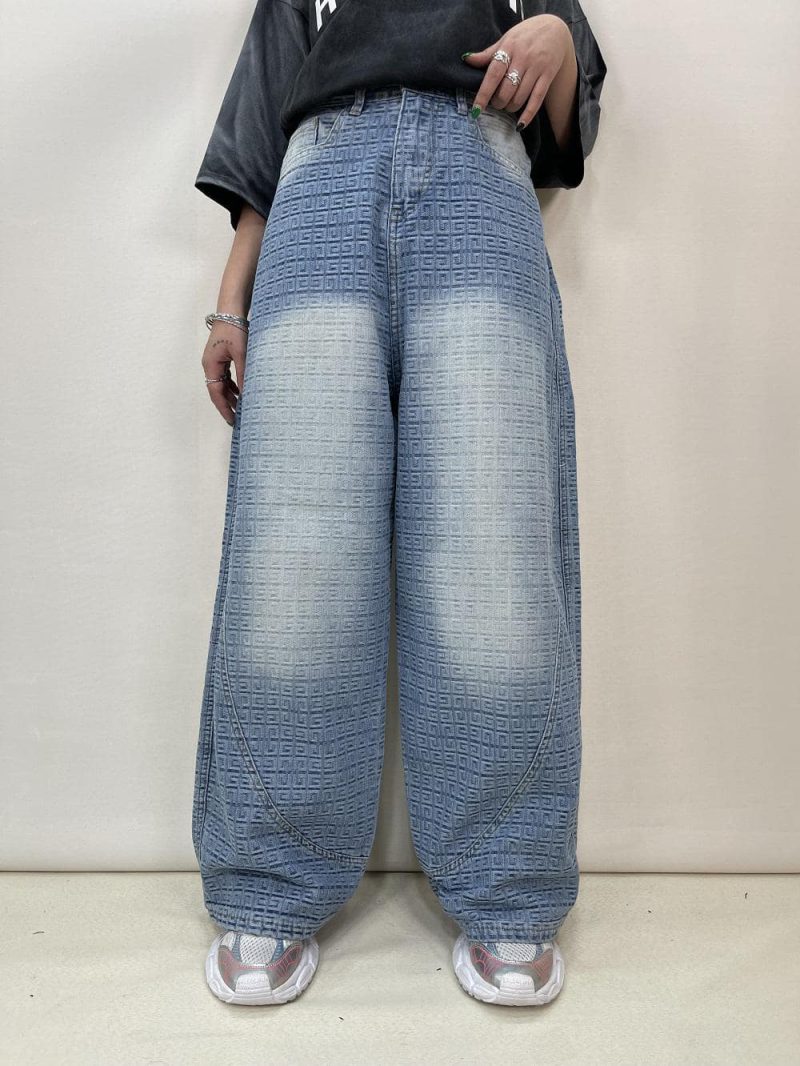 شلوار جین زنانه بالونی طرحدار ورساچه