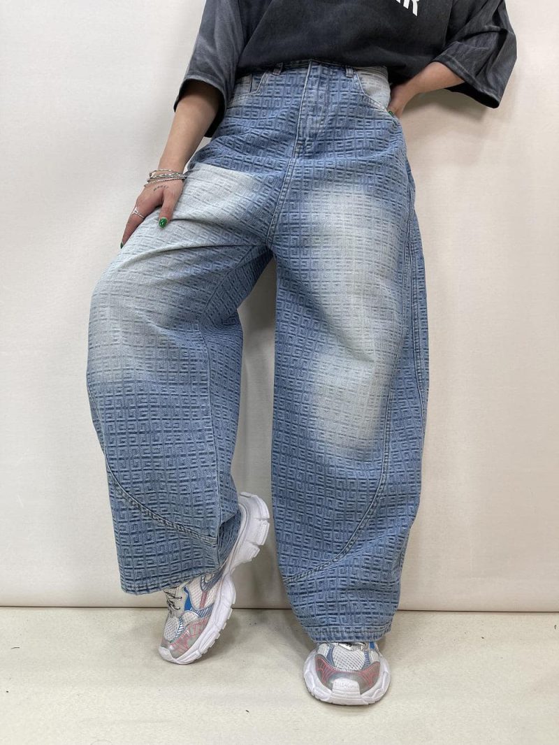 شلوار جین زنانه بالونی طرحدار ورساچه