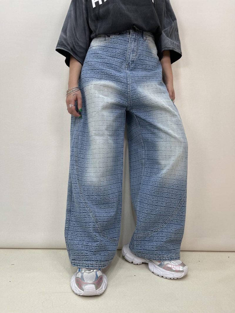 شلوار جین زنانه بالونی طرحدار ورساچه