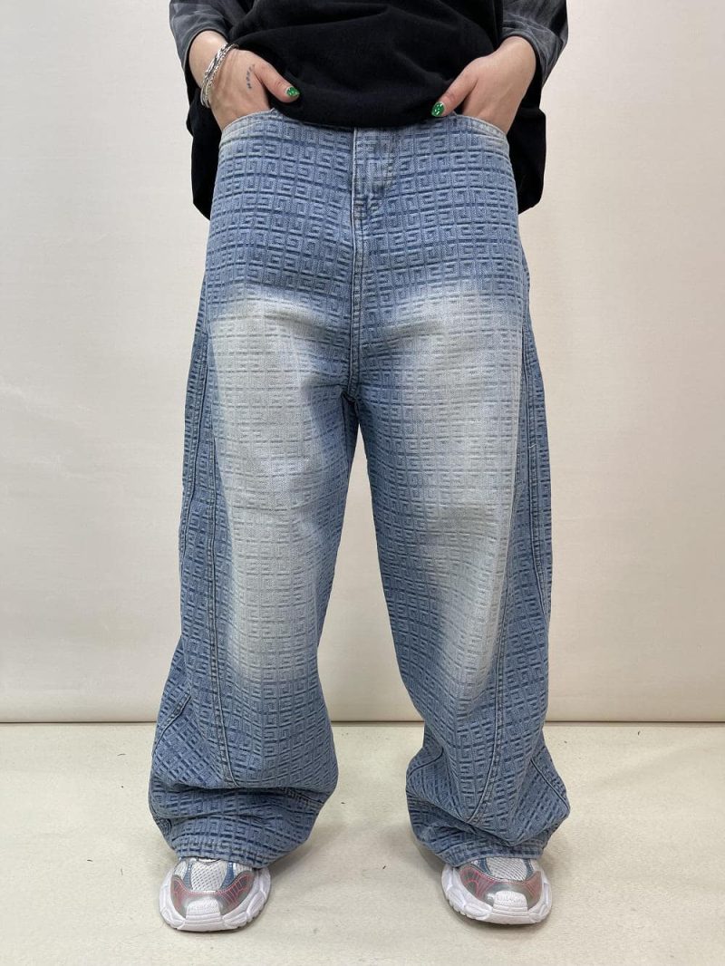 شلوار جین زنانه بالونی طرحدار ورساچه