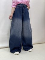 شلوار جین زنانه سوپر بگ بالون آبی