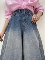 شلوار جین زنانه سوپر بگ آبی