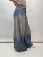 شلوار جین زنانه سوپر بگ بالون آبی