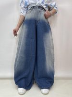 شلوار جین زنانه سوپر بگ بالون آبی