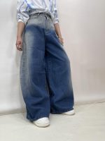 شلوار جین زنانه سوپر بگ بالون آبی