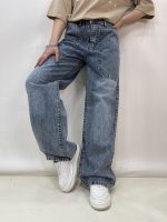 شلوار جین زنانه بگ آبی کارپنتری