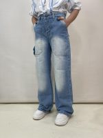 شلوار جین زنانه بگ آبی روشن