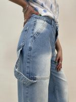 شلوار جین زنانه بگ آبی روشن