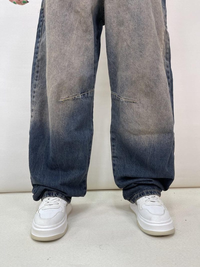 شلوار جین زنانه بالونی آبی تینت