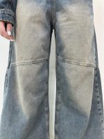 شلوار جین زنانه فول بگ آبی تینت