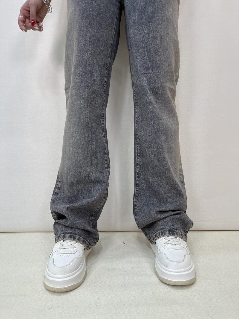 شلوار جین زنانه نیم بگ سنگشور متفاوت