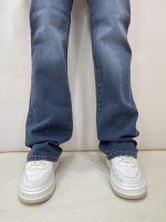 شلوار جین زنانه نیم بگ آبی