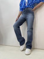 شلوار جین زنانه نیم بگ آبی