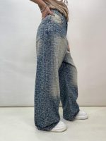 شلوار جین زنانه بگ طرحدار گوچی