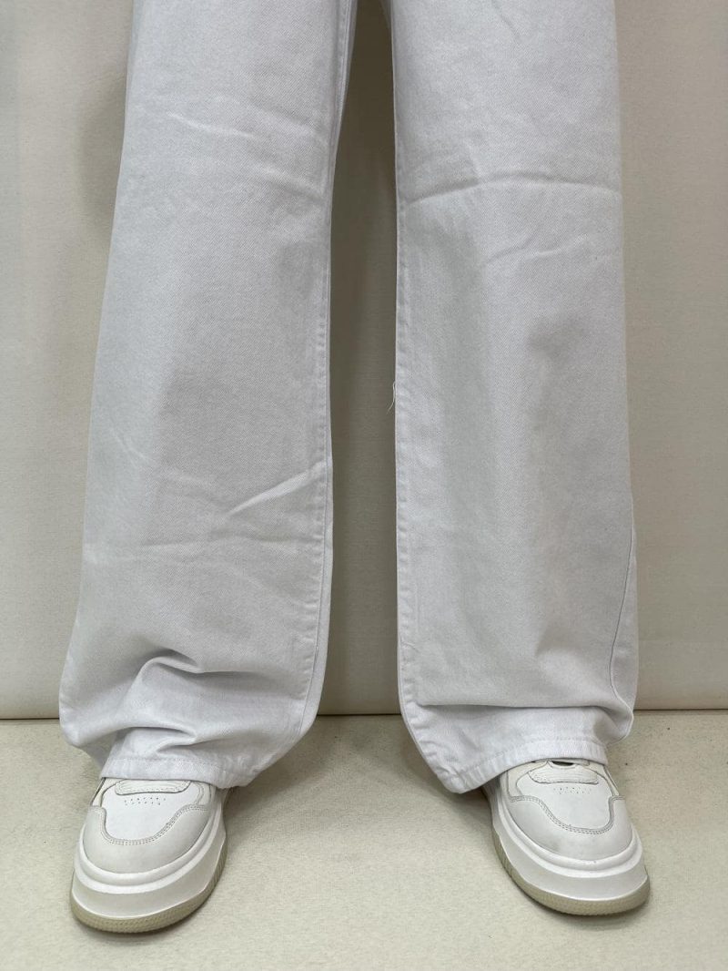 شلوار جین زنانه بگ سفید