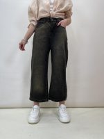 شلوار جین زنانه واید زغالی