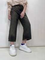 شلوار جین زنانه واید زغالی