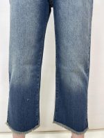 شلوار جین زنانه واید قد 90 آبی