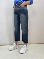 شلوار جین زنانه واید قد 90 آبی