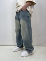 شلوار جین زنانه بالونی آبی روشن