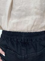 شلوار جین زنانه نیم بگ مشکی