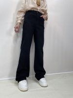 شلوار جین زنانه نیم بگ مشکی