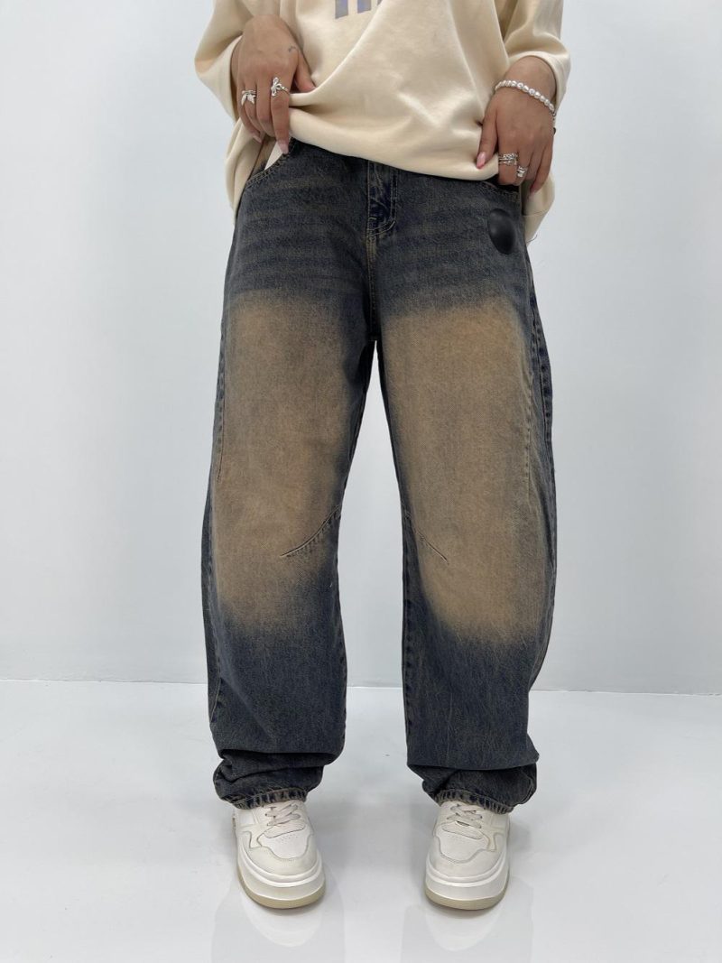 شلوار جین زنانه بالونی آبی سنگشور