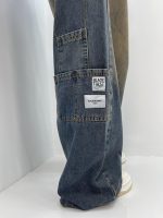 شلوار جین زنانه فول بگ مکس گلدوزی