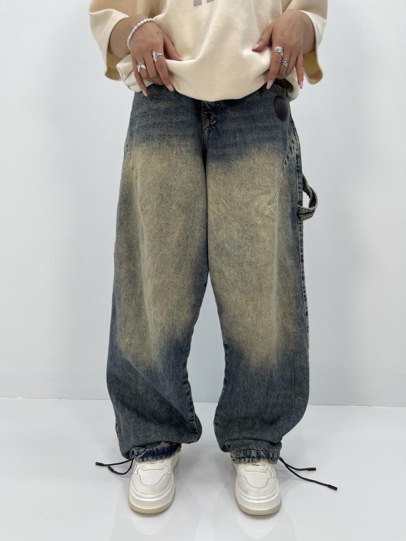 شلوار جین زنانه بالونی مکس آبی