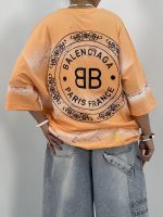 تیشرت قواره باکسی دخترانه نارنجی