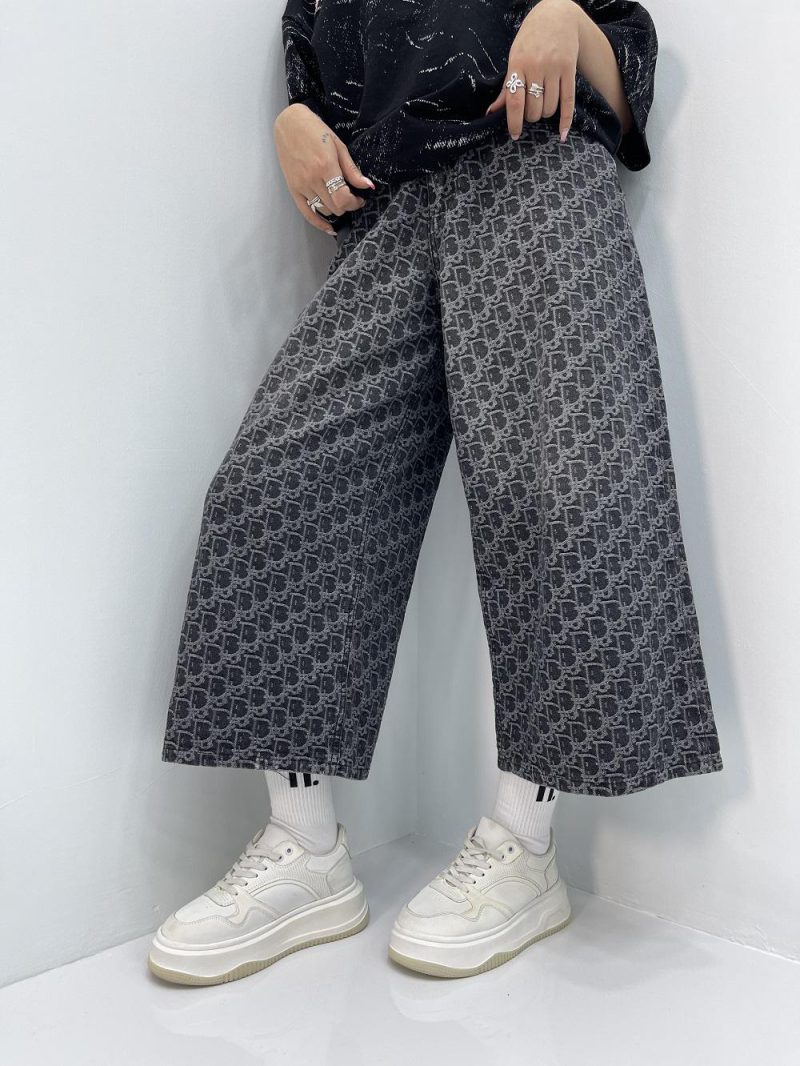 شلوارک جین طرحدار دیور