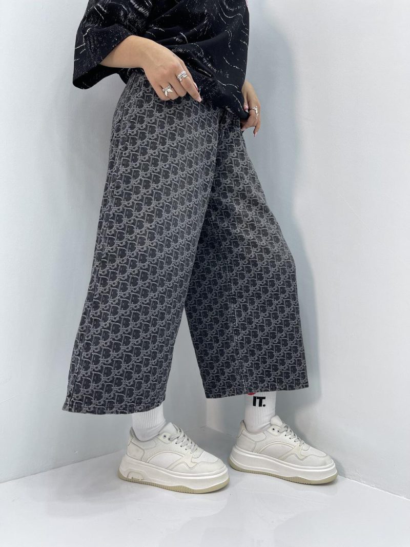 شلوارک جین طرحدار دیور