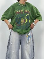 تیشرت باکسی سنگشور سبز