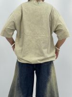 تیشرت باکسی سنگشور سبز پسته ای
