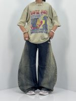 تیشرت باکسی سنگشور سبز پسته ای