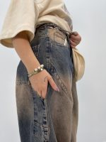 شلوار جین زنانه بالونی مکس آبی سنگشور