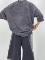 تیشرت باکسی سنگشور زغالی