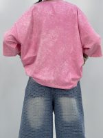 تیشرت باکسی سنگشور صورتی