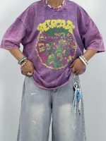 تیشرت باکسی سنگشور یاسی