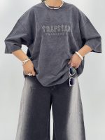 تیشرت باکسی سنگشور زغالی