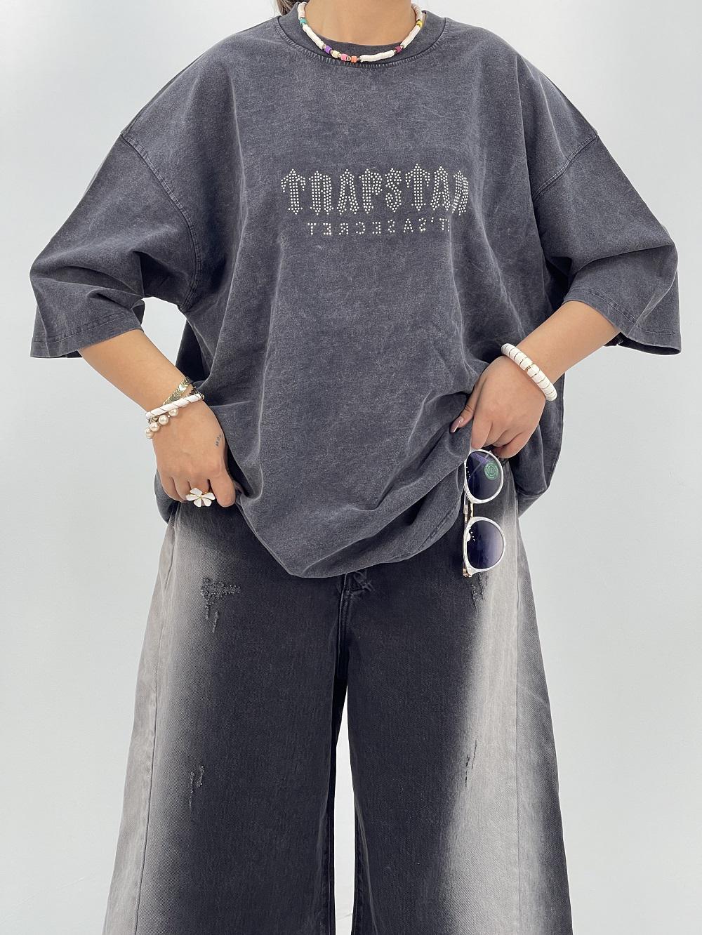 تیشرت باکسی سنگشور زغالی