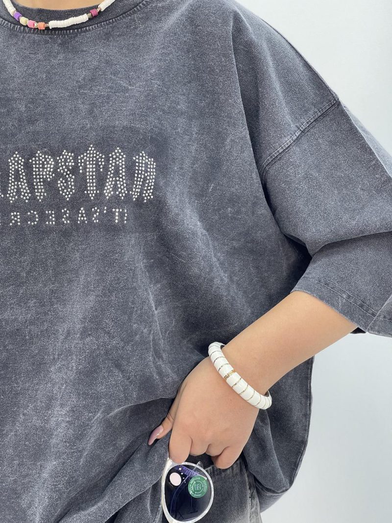 تیشرت باکسی سنگشور زغالی